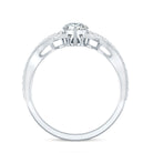 Rosec Jewels-Lab Grown Diamond Teardrop Designer Engagement Ring