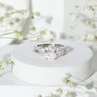 Certified 5X7 MM Lab Grown Diamond Engagement Ring Enhancer Lab - ( EF-VS ) - Rosec Jewels
