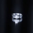 Lab Grown Diamond Minimal Engagement Ring With Enhancer Lab - ( EF-VS ) - Rosec Jewels
