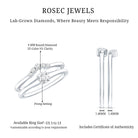 Lab Grown Diamond Minimal Engagement Ring With Enhancer Lab - ( EF-VS ) - Rosec Jewels