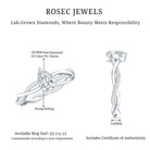 Lab Grown Diamond 5X7 MM Pear Shaped Engagement Ring Lab - ( EF-VS ) - Rosec Jewels