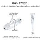 Certified Lab Grown Diamond 5 MM Infinity Engagement Ring Lab - ( EF-VS ) - Rosec Jewels
