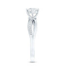 Certified Lab Grown Diamond 5 MM Infinity Engagement Ring Lab - ( EF-VS ) - Rosec Jewels