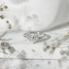 Certified 5 MM Lab Grown Diamond Princess Cut Engagement Ring Lab - ( EF-VS ) - Rosec Jewels