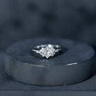 Certified 5 MM Lab Grown Diamond Princess Cut Engagement Ring Lab - ( EF-VS ) - Rosec Jewels
