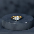 Certified 5 MM Lab Grown Diamond Princess Cut Engagement Ring Lab - ( EF-VS ) - Rosec Jewels