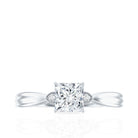 5 MM Princess Cut Lab Grown Diamond Solitaire Promise Ring Lab - ( EF-VS ) - Rosec Jewels