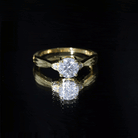 Certified Lab Grown Diamond 6 MM Solitaire Promise Ring Lab - ( EF-VS ) - Rosec Jewels