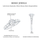 Lab Grown 1.2 Carat Diamond Oval Engagement Ring With Side Stones Lab - ( EF-VS ) - Rosec Jewels
