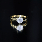Certified 6 MM Cushion Lab Grown Diamond Solitaire Engagement Ring Lab - ( EF-VS ) - Rosec Jewels