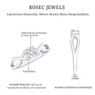 Certified Lab Princess Cut Diamond Infinity Promise Ring Lab - ( EF-VS ) - Rosec Jewels