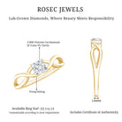 Certified Lab Princess Cut Diamond Infinity Promise Ring Lab - ( EF-VS ) - Rosec Jewels