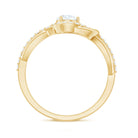 Rosec Jewels-Certified 6MM Lab Grown Diamond Love Knot Engagement Ring