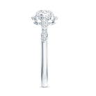 Certified 6MM Lab Grown Diamond Nature Engagement Ring Lab - ( EF-VS ) - Rosec Jewels