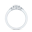 Certified 6X8MM Oval Lab Grown Diamond Designer Engagement Ring Lab - ( EF-VS ) - Rosec Jewels