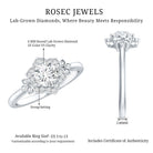 Rosec Jewels-Certified Lab Grown Diamond Art Deco Flower Engagement Ring