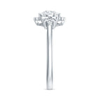Rosec Jewels-Certified Lab Grown Diamond Art Deco Flower Engagement Ring