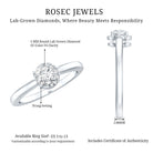 Rosec Jewels-5 MM Certified Lab Grown Diamond Solitaire Promise Ring