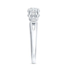 Certified 5 MM Lab Grown Diamond Promise Ring For Her Lab - ( EF-VS ) - Rosec Jewels