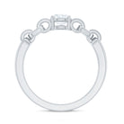 Certified 5 MM Lab Grown Diamond Promise Ring For Her Lab - ( EF-VS ) - Rosec Jewels