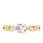 Certified 5 MM Lab Grown Diamond Promise Ring For Her Lab - ( EF-VS ) - Rosec Jewels