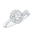 Rosec Jewels-Certified 5 MM Lab Grown Diamond Nature Inspired Engagement Ring