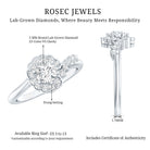Rosec Jewels-Certified 5 MM Lab Grown Diamond Nature Inspired Engagement Ring
