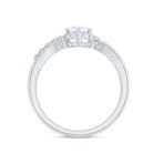 Rosec Jewels-Certified 5 MM Lab Grown Diamond Nature Inspired Engagement Ring