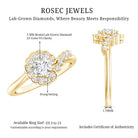 Rosec Jewels-Certified 5 MM Lab Grown Diamond Nature Inspired Engagement Ring