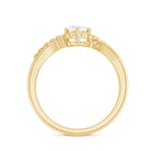 Rosec Jewels-Certified 5 MM Lab Grown Diamond Nature Inspired Engagement Ring