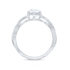 Rosec Jewels-Lab Grown Diamond 8MM Round Engagement Ring With Infinity Twist