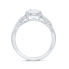 Rosec Jewels-8 MM Solitaire Lab Grown Diamond Non Traditional Engagement Ring