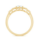 Certified Lab Grown Diamond Bow Engagement Ring Lab - ( EF-VS ) - Rosec Jewels