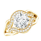 2 Carat Lab Grown Diamond Art Deco Engagement Ring Lab - ( EF-VS ) - Rosec Jewels