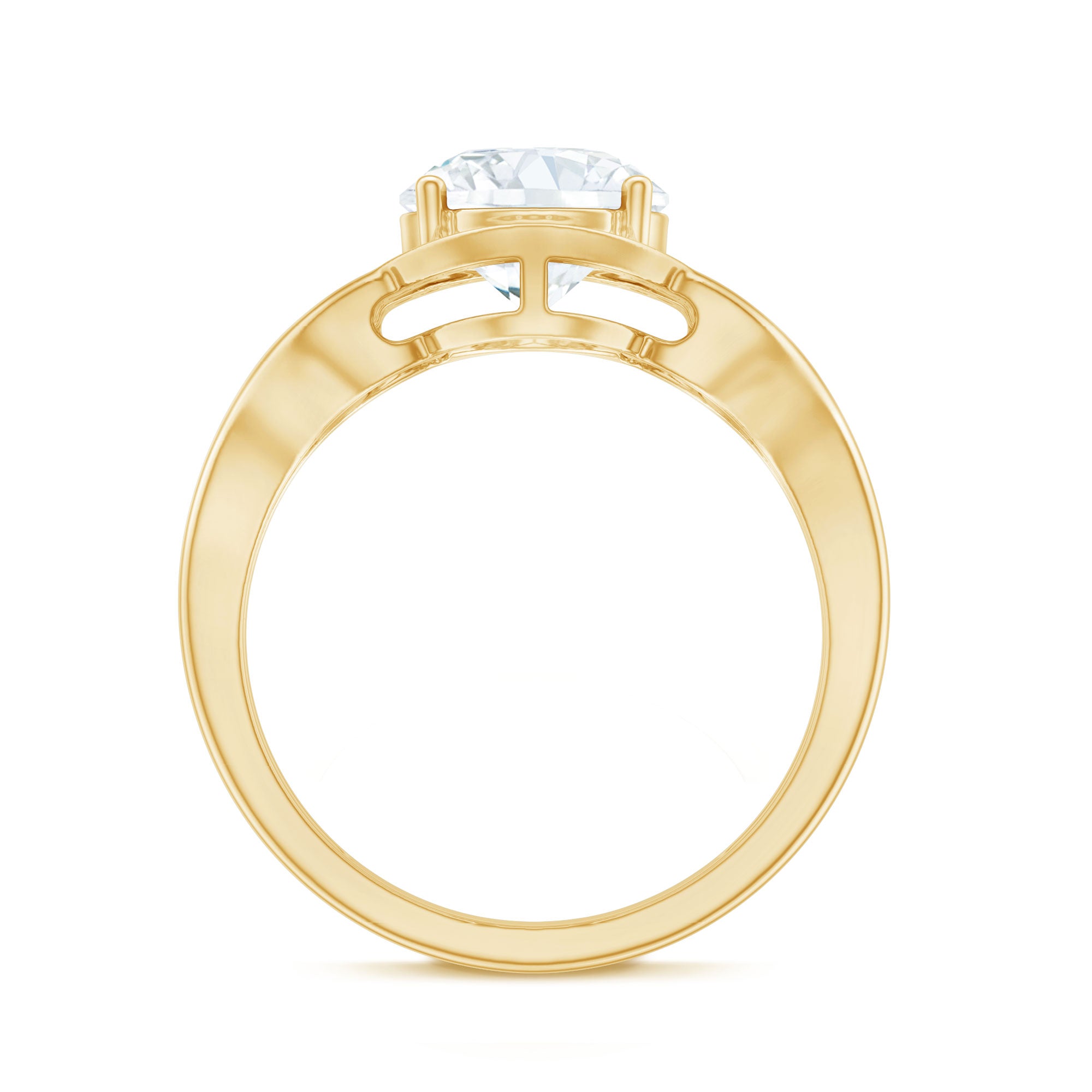 2 Carat Lab Grown Diamond Art Deco Engagement Ring Lab - ( EF-VS ) - Rosec Jewels