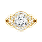 2 Carat Lab Grown Diamond Art Deco Engagement Ring Lab - ( EF-VS ) - Rosec Jewels