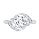 Rosec Jewels-2 Carat Lab Grown Diamond Bypass Engagement Ring