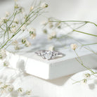 Lab Grown Diamond 6 MM Heart Shaped Engagement Ring Lab - ( EF-VS ) - Rosec Jewels