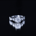 2 Carat Lab Grown Diamond Twisted Vine Engagement Ring Lab - ( EF-VS ) - Rosec Jewels