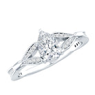 Rosec Jewels-Lab Grown Diamond Teardrop Split Shank Engagement Ring