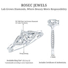 Rosec Jewels-Lab Grown Diamond Teardrop Split Shank Engagement Ring