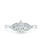 Rosec Jewels-Lab Grown Diamond Teardrop Split Shank Engagement Ring