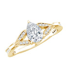 Rosec Jewels-Lab Grown Diamond Teardrop Split Shank Engagement Ring
