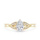 Rosec Jewels-Lab Grown Diamond Teardrop Split Shank Engagement Ring