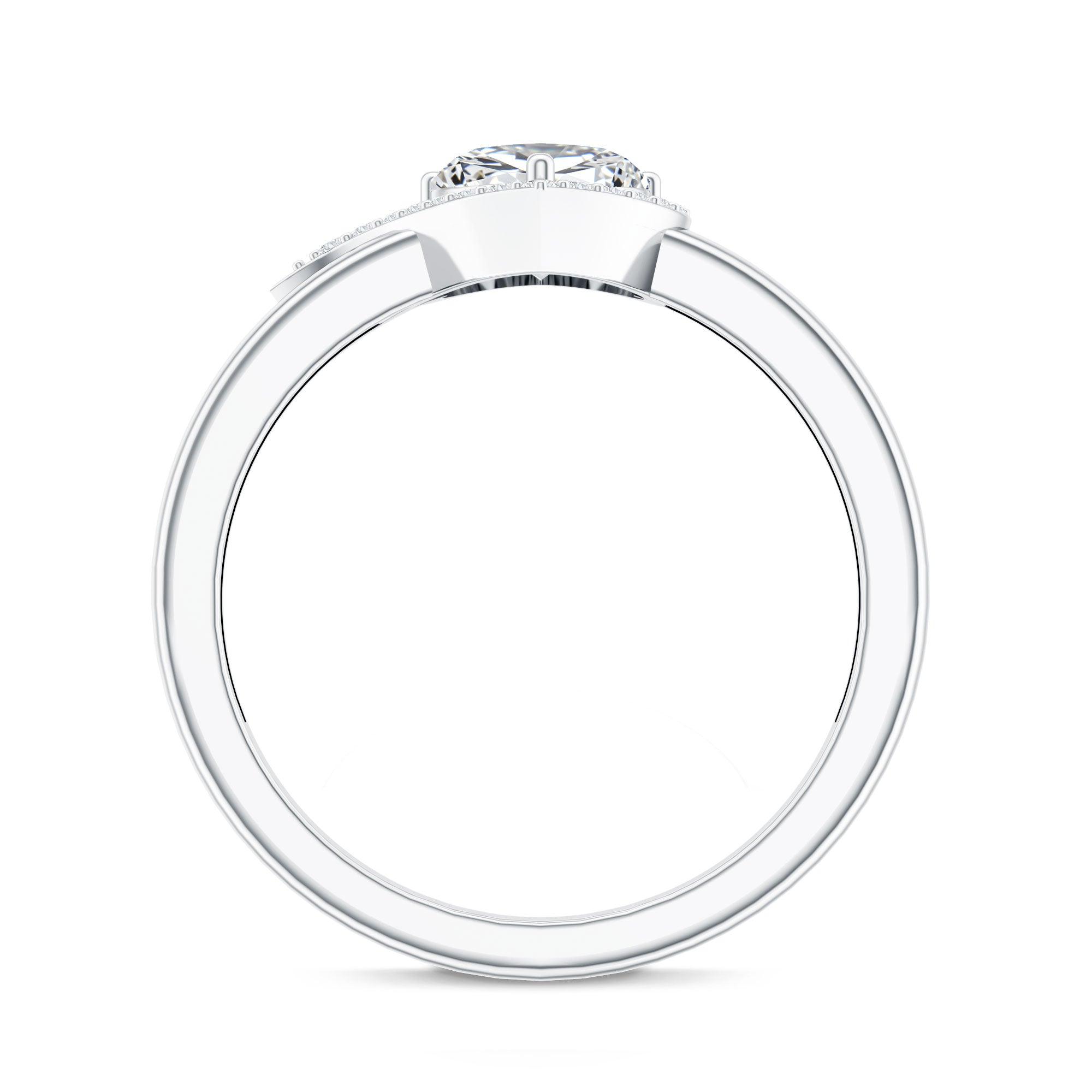 Rosec Jewels-Certified Heart Shape Lab Grown Diamond Engagement Ring