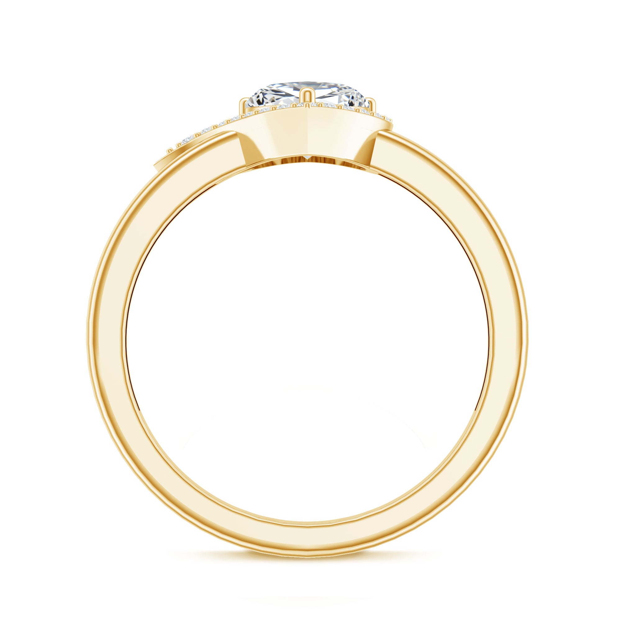 Rosec Jewels-Certified Heart Shape Lab Grown Diamond Engagement Ring