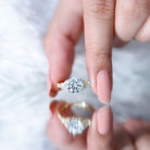 Certified 2Ct Lab Grown Diamond Split Shank Engagement Ring Lab - ( EF-VS ) - Rosec Jewels