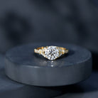 Certified 2Ct Lab Grown Diamond Split Shank Engagement Ring Lab - ( EF-VS ) - Rosec Jewels
