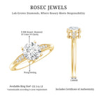 Rosec Jewels-Certified Lab Grown Diamond 8MM Classic Engagement Ring