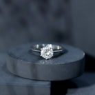 2 Carat Lab Grown Diamond Six Prongs Engagement Ring Lab - ( EF-VS ) - Rosec Jewels